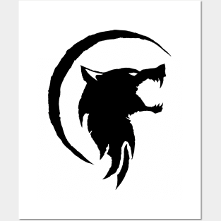 The Lone Wolf (Black) Posters and Art